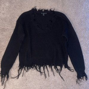 Black cropped sweater from Derek Heart, size medium.